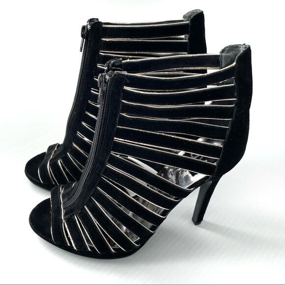 Dolce Vita caged high heeled peep toe shoes - Picture 1 of 9